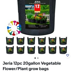Jeria 12Pack 20 gallon vegetable/ plant grow bags